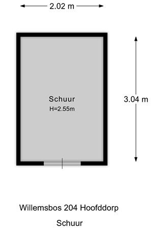 Floorplan - Willemsbos, 2134 EJ Hoofddorp